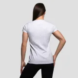 GymBeam Women’s Basic T-Shirt Heather Grey - Rozmiar: XS | Kolor: Szary | Waga: 0,095 g · záber 3