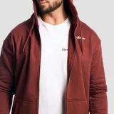 GymBeam Zone Zip Up Hoodie Cherrywood - Rozmiar: S | Kolor: Czerwony | Waga: 0,74 g | Opakowanie: 24 · záber 4
