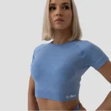 GymBeam Women‘s FLO CropTop Blue - Rozmiar: XL | Kolor: Niebieski | Waga: 0,15 g | Opakowanie: 50 · záber 2
