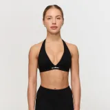 GymBeam Fierce Halter Sports Bra Black - Rozmiar: M | Kolor: Czarny | Waga: 0,07 g | Opakowanie: 160 · záber 1