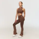 GymBeam Women‘s Fierce Seamless Pants Brown · záber 5