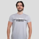 GymBeam Strength T-shirt Pacific Grey - Rozmiar: M | Kolor: Szary | Waga: 0,2 g · záber 1