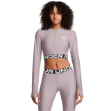 Under Armour Women‘s top HeatGear Rib 1/4 Zip LS Grey - Rozmiar: XL | Kolor: Szary | Waga: 0,222 g · záber 1