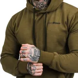 GymBeam Męska bluza z kapturem Athlete Military Green Black - Rozmiar: S | Kolor: Zielony | Waga: 0,45 g | Opakowanie: 25 · záber 3