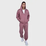 GymBeam Relay Zip Hoodie Haze - Rozmiar: S | Kolor: Różowy | Waga: 0,60386 g | Opakowanie: 34 · záber 4