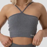 GymBeam FLO Sports Halter Bra Grey - Rozmiar: XL | Kolor: Szary | Waga: 0,17 g | Opakowanie: 50 · záber 2