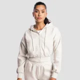 GymBeam Women‘s Base Zip Up Hoodie Cloud - Rozmiar: M | Kolor: Szary | Waga: 0,62 g | Opakowanie: 26 · záber 2