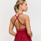 GymBeam Varsity Sports Dress Red · záber 5