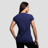 GymBeam Women’s Basic T-Shirt Navy Blue - Rozmiar: XXL | Kolor: Niebieski | Waga: 0,141 g · záber 3