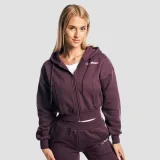 GymBeam Women‘s Base Zip Up Hoodie Eclipse - Rozmiar: XS | Kolor: Fioletowy | Waga: 0,58 g | Opakowanie: 30 · záber 1