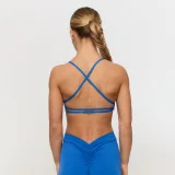 GymBeam Fierce Sports Bra Blue - Rozmiar: XL | Kolor: Niebieski | Waga: 0,08 g | Opakowanie: 150 · záber 4