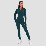 GymBeam Women‘s Ignite Crop Top Dark Green - Rozmiar: XXL | Kolor: Zielony | Waga: 0,212 g | Opakowanie: 80 · záber 5