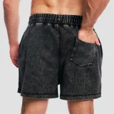 GymBeam Aura Shorts Washed Black - Rozmiar: S | Kolor: Czarny | Waga: 0,4 g | Opakowanie: 32 · záber 3