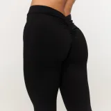 GymBeam Women‘s Fierce V-back Leggings Black - Rozmiar: XXL | Kolor: Czarny | Waga: 0,182 g | Opakowanie: 110 · záber 5