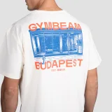 GymBeam Budapest T-shirt Cream - Rozmiar: XXL | Kolor: Béžová | Waga: 0,26 g | Opakowanie: 37 · záber 5