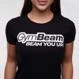 GymBeam Women‘s Beam T-shirt Black - Rozmiar: XXL | Kolor: Czarny | Waga: 0,17 g · záber 3