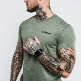 GymBeam Koszulka Basic Heather Military - Rozmiar: XXL | Kolor: Zielony | Waga: 0,2 g | Opakowanie: 72 · záber 2