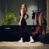 GymBeam Women‘s Aura Leggings Black - Rozmiar: S | Kolor: Czarny | Waga: 0,138 g | Opakowanie: 144 · záber 1