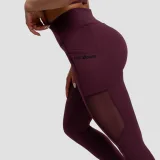 GymBeam Women‘s Leggings Mesh Panel Eggplant - Rozmiar: XL | Kolor: Fioletowy | Waga: 0,211 g | Opakowanie: 85 · záber 3