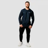 GymBeam Men‘s Basic Long Sleeve T-Shirt Navy - Kolor: Niebieski | Waga: 0,267 g · záber 4
