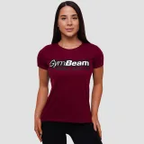 GymBeam Women‘s Beam T-shirt Burgundy - Rozmiar: XS | Pohlavie: Damskie | Vek: Dorośli | Waga: 0,1 g | Opakowanie: 100 · záber 2