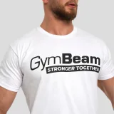 GymBeam Stronger Together T-shirt White - Rozmiar: M | Kolor: Biały | Waga: 0,2 g · záber 4