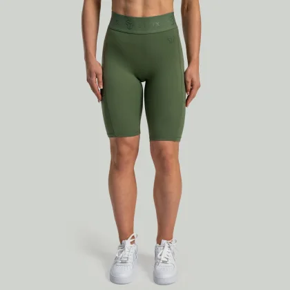 STRIX Pantaloni scurți pentru femei Biker Lunar Cedar Green