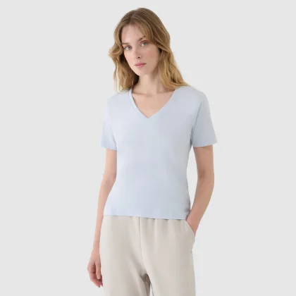 Dámske oversize tričko s modalom - modré