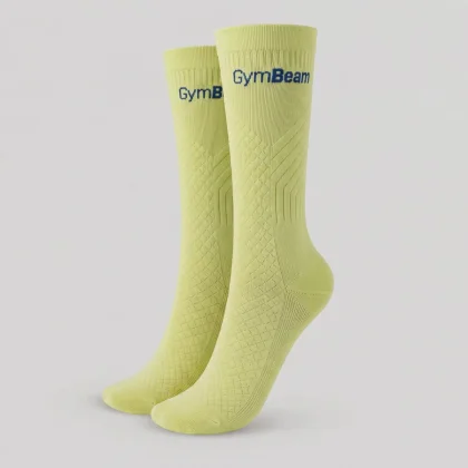 GymBeam Șosete de alergare Lime green