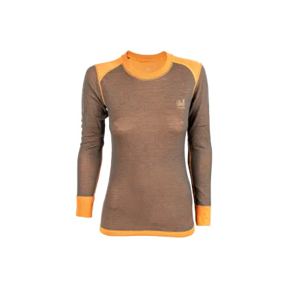 Lenjerie termică damă de vânătoare TETRAO Achillea LADY - Tricou cu mâneci lungi și lână Merino XL