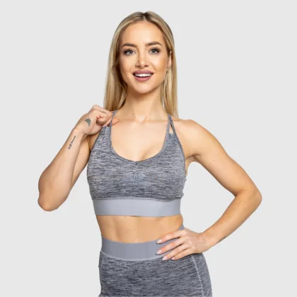 Bustieră sport Iron Aesthetics Grande, gri
