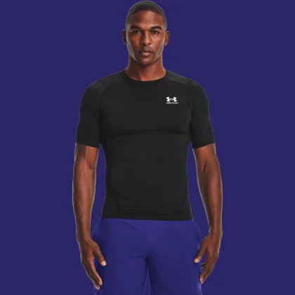 Under Armour Tricou de compresie HG Armour Comp SS Black