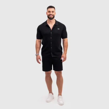 Set tricotat bărbați Iron Aesthetics Vibe, neagră