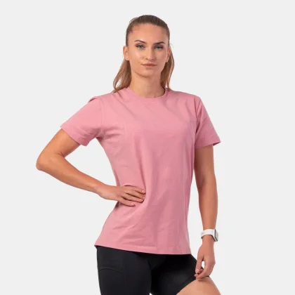 NEBBIA Tricou pentru femei Invisible Logo Old Rose