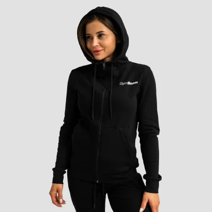 GymBeam Hanorac cu fermoar pentru femei Limitless Black