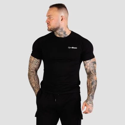 GymBeam Tricou Fitted TRN Black