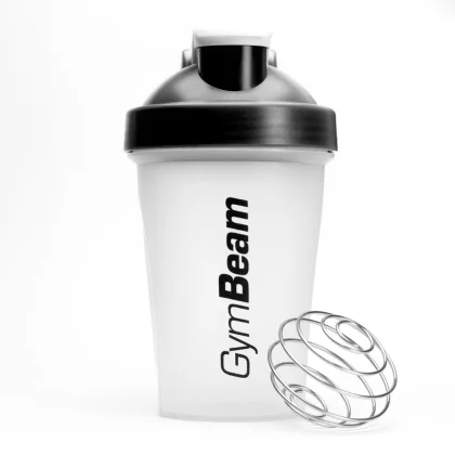 GymBeam Shaker Blend Bottle transparent-negru 400 ml