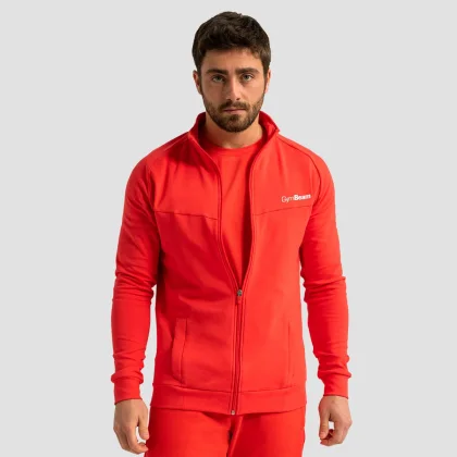 GymBeam Hanorac cu fermoar Limitless Hot Red