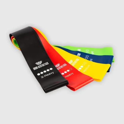 Set cu benzi de rezistență Iron Aesthetics Resistance Band, color