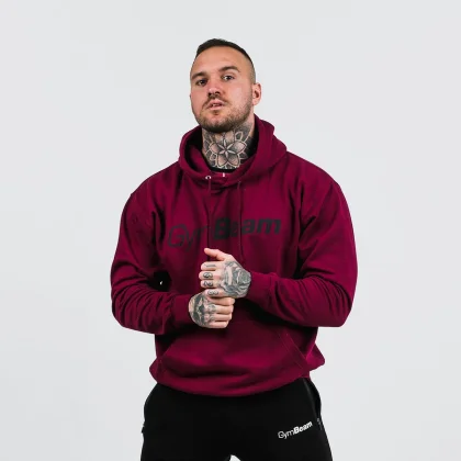 GymBeam Hanorac PRO Hoodie Burgundy