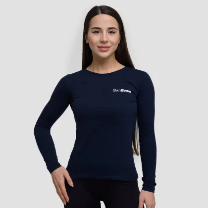 GymBeam Top cu mânecă lungă pentru femei Basic Navy