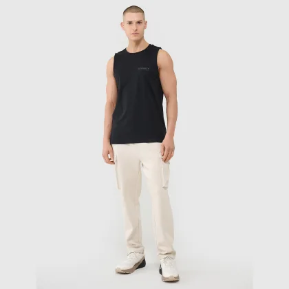 Pánske casual cargo nohavice - béžové