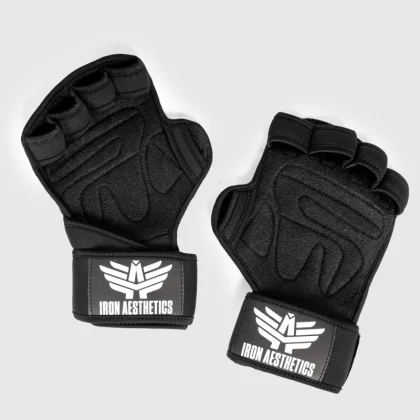 Mănuși fitness Iron Aesthetics Crossfit, negre