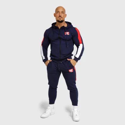 Set de trening pentru bărbați Iron Aesthetics Tricolora, navy