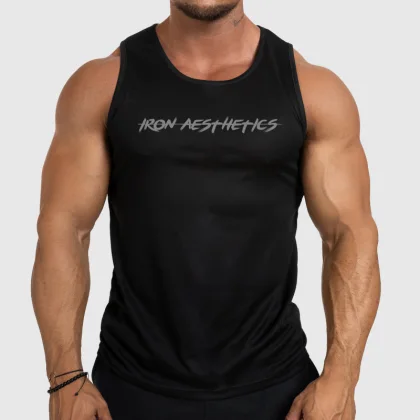 Maiou funcțional pentru bărbați Iron Aesthetics Sporty, negru