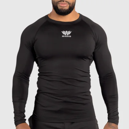 Bluză funcțională cu mânecă lungă Iron Aesthetics Reflective, neagră