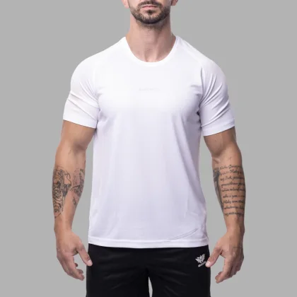 Tricou sport bărbați Iron Aesthetics Training, alb