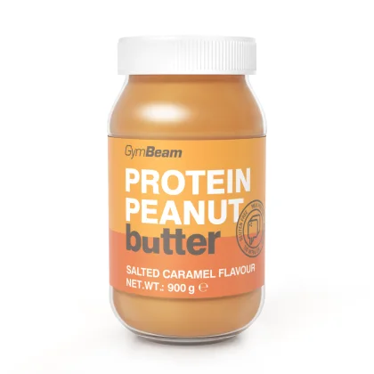 GymBeam Unt de arahide proteic Nuts & Whey 1000 g