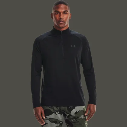 Under Armour Tricou pentru bărbați Tech 2.0 1/2 Zip Black