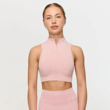 GymBeam Sutien sport Fierce Seamless Baby Pink
